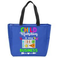 Child Nutrition Is My Business Cafeteria Worker Lunch Lady Zip Tote Bag