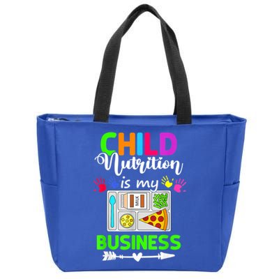 Child Nutrition Is My Business Cafeteria Worker Lunch Lady Zip Tote Bag