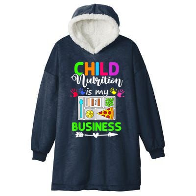 Child Nutrition Is My Business Cafeteria Worker Lunch Lady Hooded Wearable Blanket