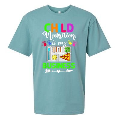 Child Nutrition Is My Business Cafeteria Worker Lunch Lady Sueded Cloud Jersey T-Shirt