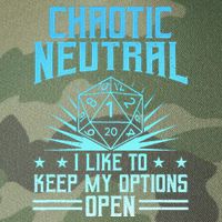 Chaotic Neutral I Like To Keep My Options Open D20 Tabletop Legacy Tie Dye Trucker Hat