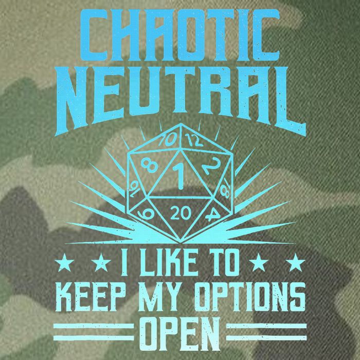 Chaotic Neutral I Like To Keep My Options Open D20 Tabletop Legacy Tie Dye Trucker Hat