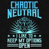 Chaotic Neutral I Like To Keep My Options Open D20 Tabletop Ladies PosiCharge Tri-Blend Wicking Tank