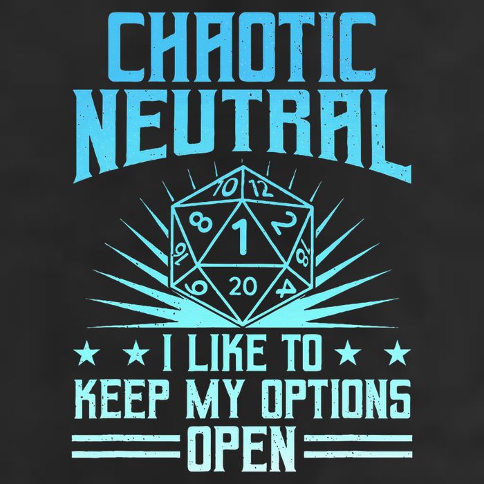 Chaotic Neutral I Like To Keep My Options Open D20 Tabletop Cool Comfort Performance Bucket Hat