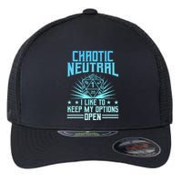 Chaotic Neutral I Like To Keep My Options Open D20 Tabletop Flexfit Unipanel Trucker Cap