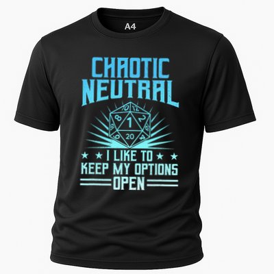 Chaotic Neutral I Like To Keep My Options Open D20 Tabletop Cooling Performance Crew T-Shirt