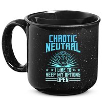 Chaotic Neutral I Like To Keep My Options Open D20 Tabletop 15oz Campfire Ceramic Mug
