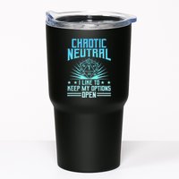 Chaotic Neutral I Like To Keep My Options Open D20 Tabletop Tumbler