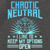Chaotic Neutral I Like To Keep My Options Open D20 Tabletop Vector Backpack