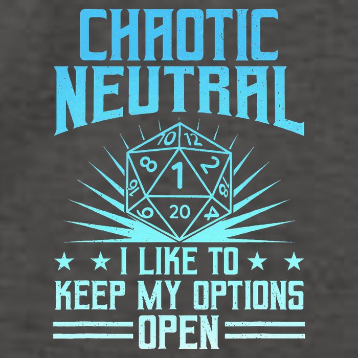 Chaotic Neutral I Like To Keep My Options Open D20 Tabletop Vector Backpack
