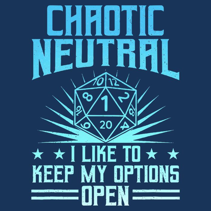 Chaotic Neutral I Like To Keep My Options Open D20 Tabletop Infant Baby Jersey Bodysuit