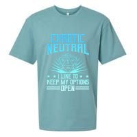 Chaotic Neutral I Like To Keep My Options Open D20 Tabletop Sueded Cloud Jersey T-Shirt