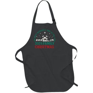 Christmas Nativity It’S The Most Wonderful Time 2024 Family Full-Length Apron With Pockets