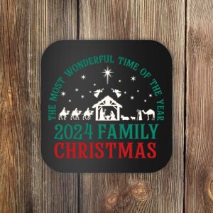 Christmas Nativity It’S The Most Wonderful Time 2024 Family Coaster