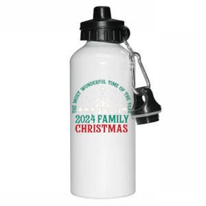 Christmas Nativity It’S The Most Wonderful Time 2024 Family Aluminum Water Bottle