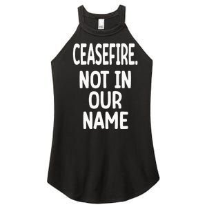 Ceasefire Not In Our Name Ceasefire Women’s Perfect Tri Rocker Tank