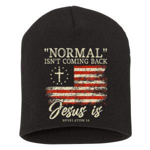 Christian Normal IsnT Coming Back Jesus Is Gift Short Acrylic Beanie