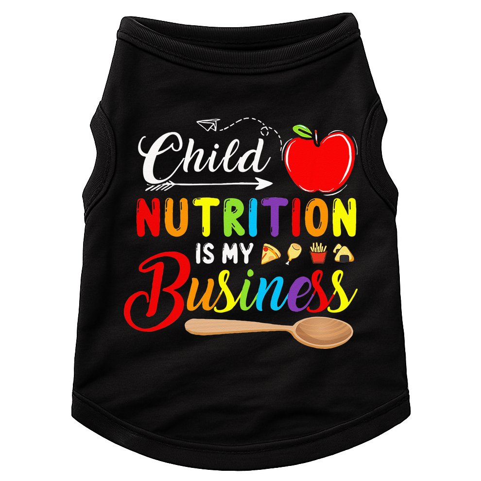 Child Nutrition Is My Business Cute Apple Doggie Tank