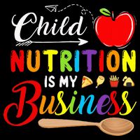 Child Nutrition Is My Business Cute Apple Cooling Performance Crew T-Shirt