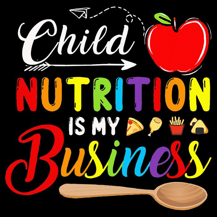 Child Nutrition Is My Business Cute Apple Cooling Performance Crew T-Shirt