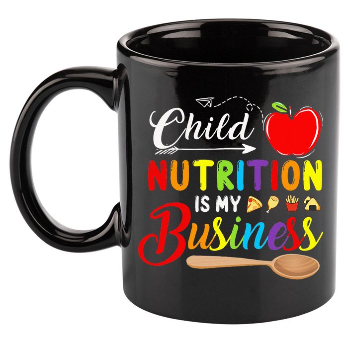 Child Nutrition Is My Business Cute Apple 11oz C Handle Ceramic Mug