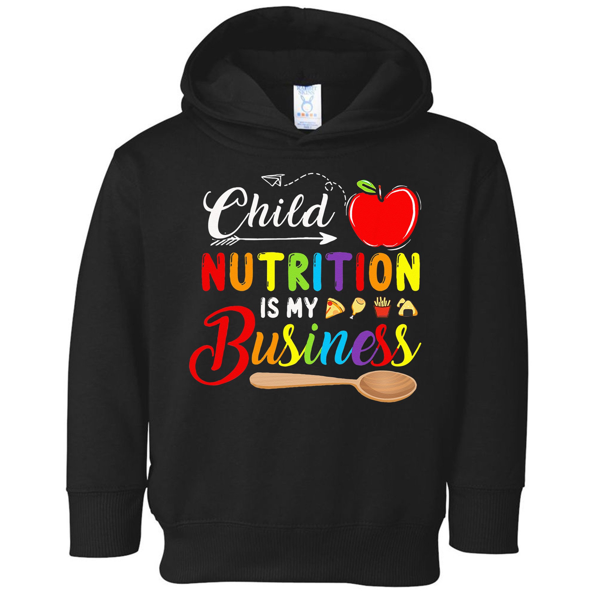 Child Nutrition Is My Business Cute Apple Toddler Hoodie