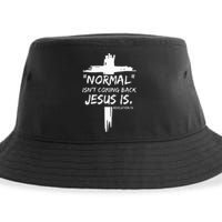 Christian Normal IsnT Coming Back Jesus Is Sustainable Bucket Hat