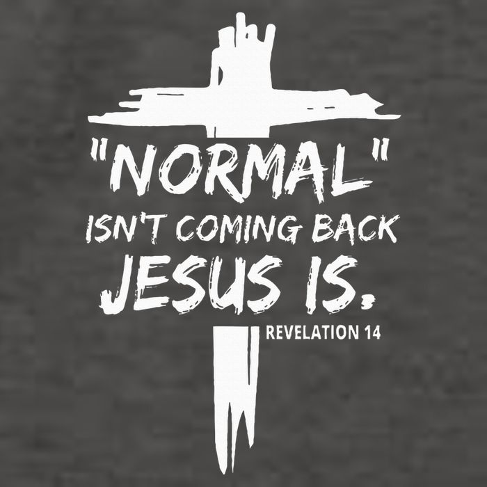 Christian Normal IsnT Coming Back Jesus Is Vector Backpack