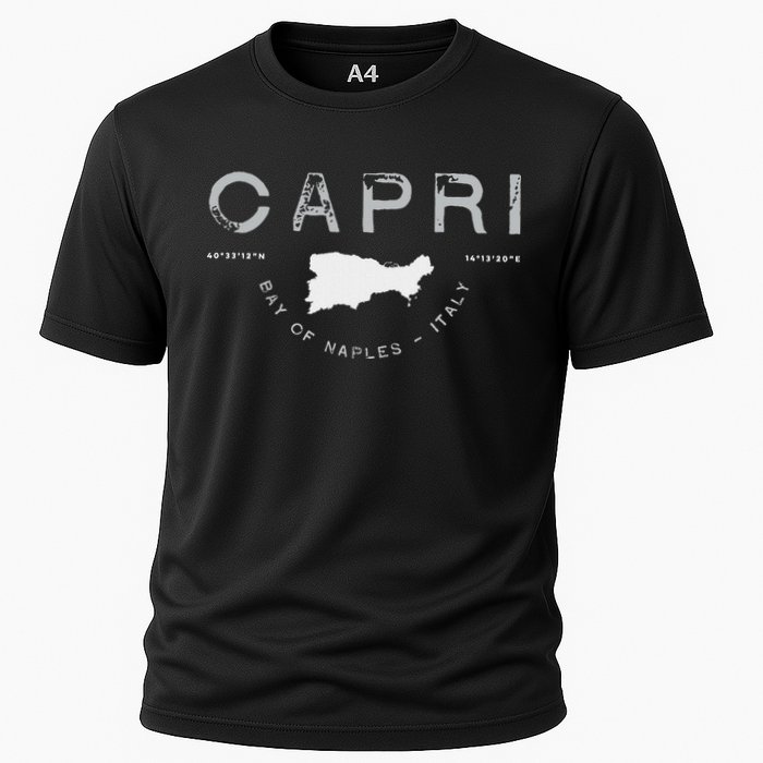 Capri Naples Italy Graphic Cooling Performance Crew T-Shirt