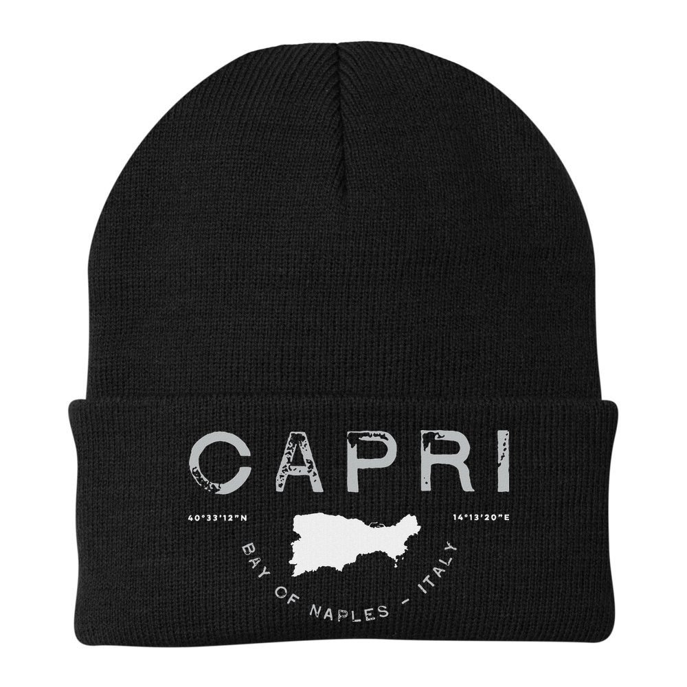 Capri Naples Italy Graphic Beanie
