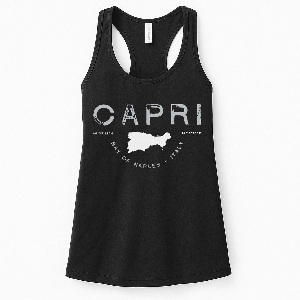 Capri Naples Italy Graphic Womens Tank Top