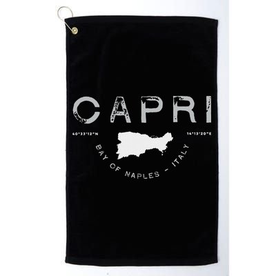 Capri Naples Italy Graphic Golf Towel