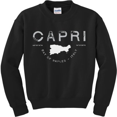 Capri Naples Italy Graphic Kids Sweatshirt
