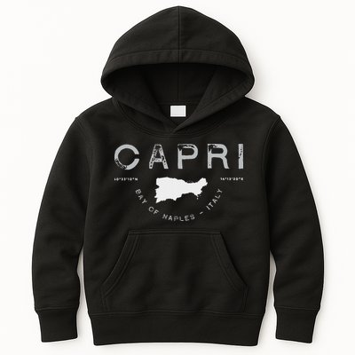 Capri Naples Italy Graphic Kids Hoodie