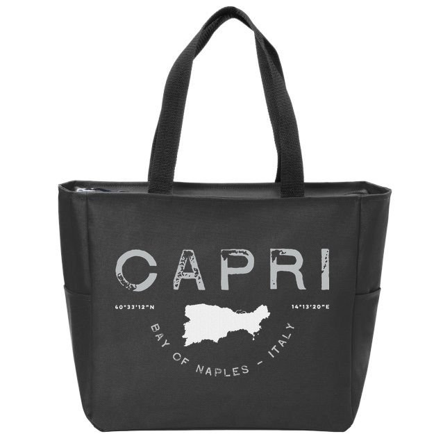 Capri Naples Italy Graphic Zip Tote Bag