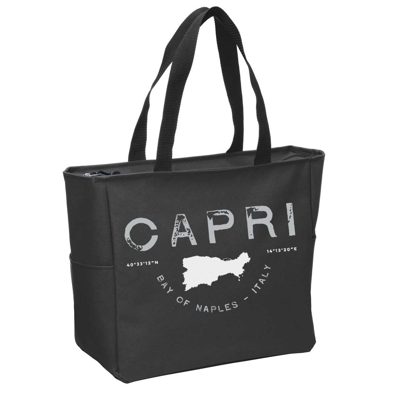 Capri Naples Italy Graphic Zip Tote Bag