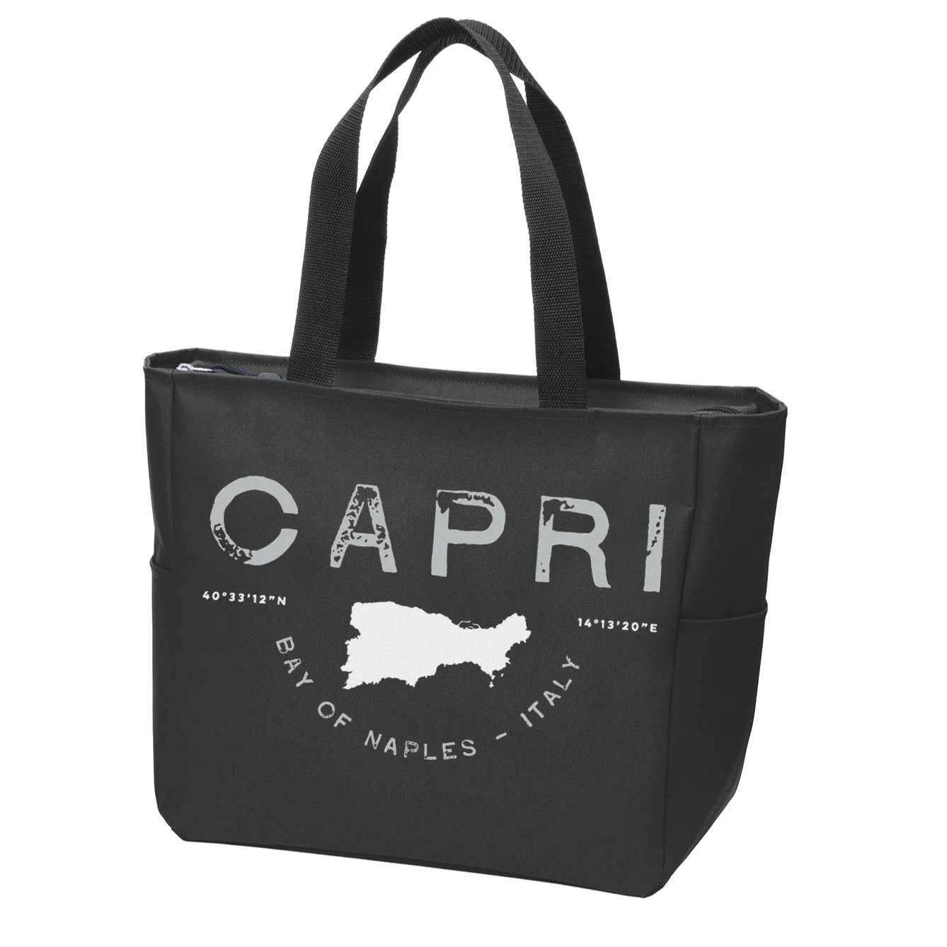 Capri Naples Italy Graphic Zip Tote Bag