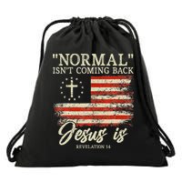 Christian Normal Isnt Coming Back Jesus Is Gift Drawstring Bag