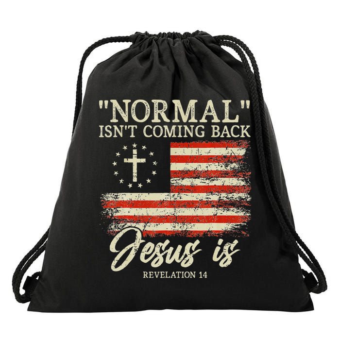 Christian Normal Isnt Coming Back Jesus Is Gift Drawstring Bag