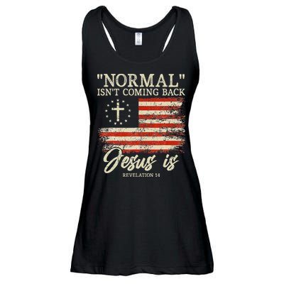 Christian Normal Isnt Coming Back Jesus Is Gift Ladies Essential Flowy Tank