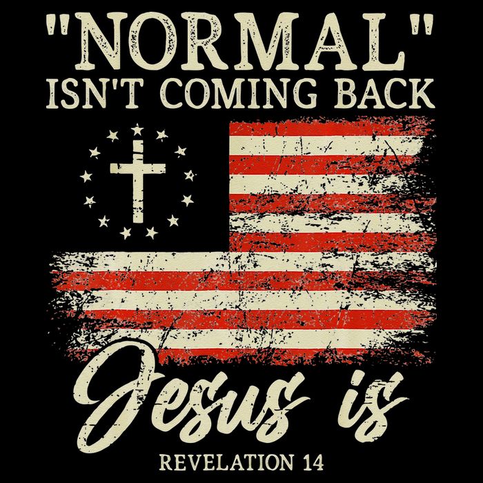 Christian Normal Isnt Coming Back Jesus Is Gift 16 in Basic Backpack