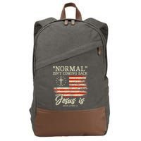Christian Normal Isnt Coming Back Jesus Is Gift Cotton Canvas Backpack