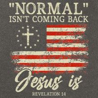 Christian Normal Isnt Coming Back Jesus Is Gift Cotton Canvas Backpack