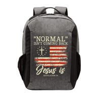 Christian Normal Isnt Coming Back Jesus Is Gift Vector Backpack