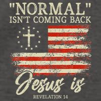 Christian Normal Isnt Coming Back Jesus Is Gift Vector Backpack