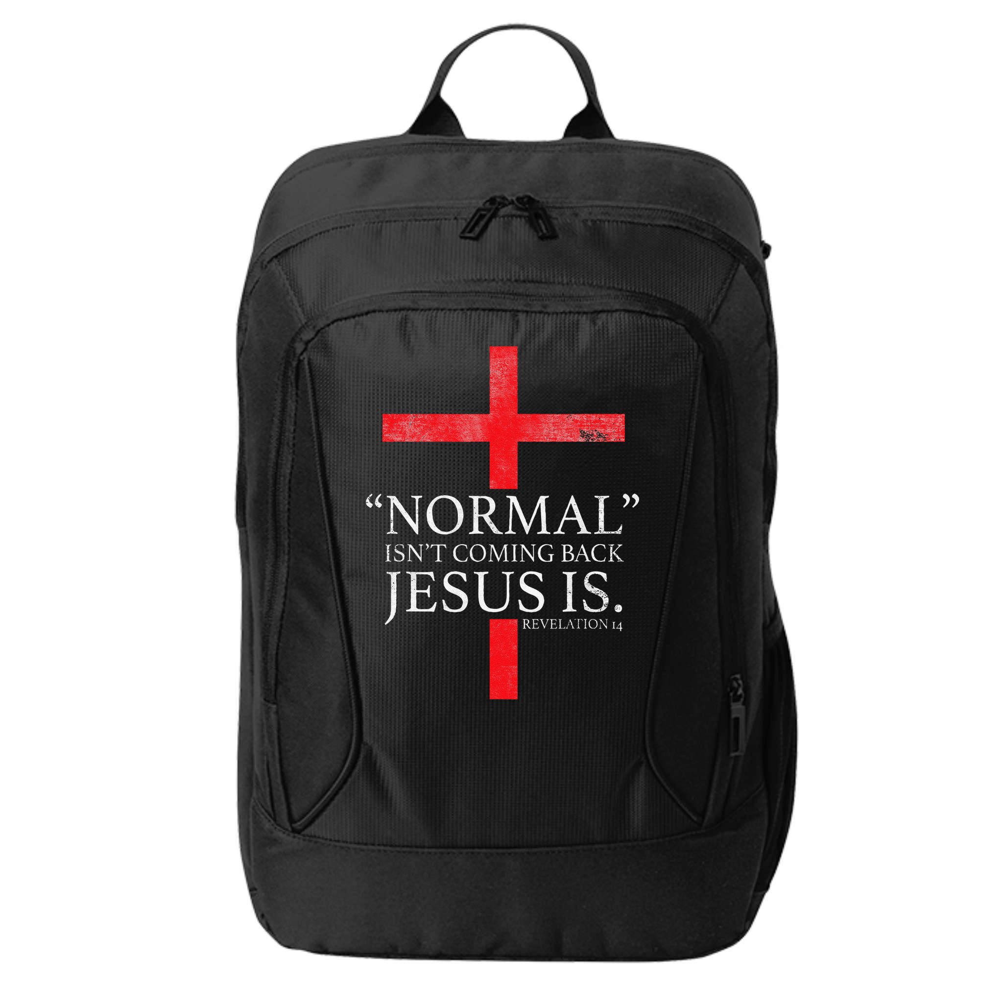 Christian Normal Isnt Coming Back Jesus Is Gift City Backpack