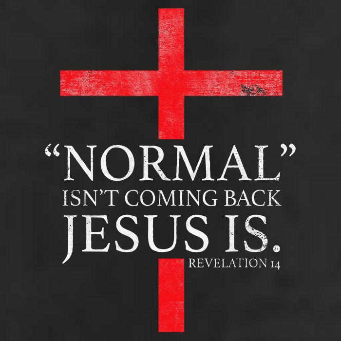 Christian Normal Isnt Coming Back Jesus Is Gift Adult Drive Performance Visor
