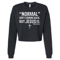 Christian Normal Isn't Coming Back But Jesus Is Revelation 14 Cropped Pullover Crew