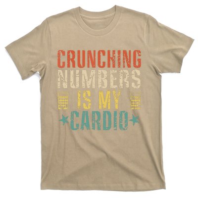 Crunching Numbers Is My Cardio Funny Accounting Vintage T-Shirt