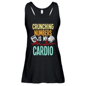 Crunching Numbers Is My Cardio Accountant Auditor Auditing Ladies Essential Flowy Tank